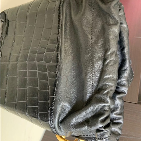 Gianfranco Ferre Pre-Owned 1980s Croc Leather Bag - Picture 6 of 10